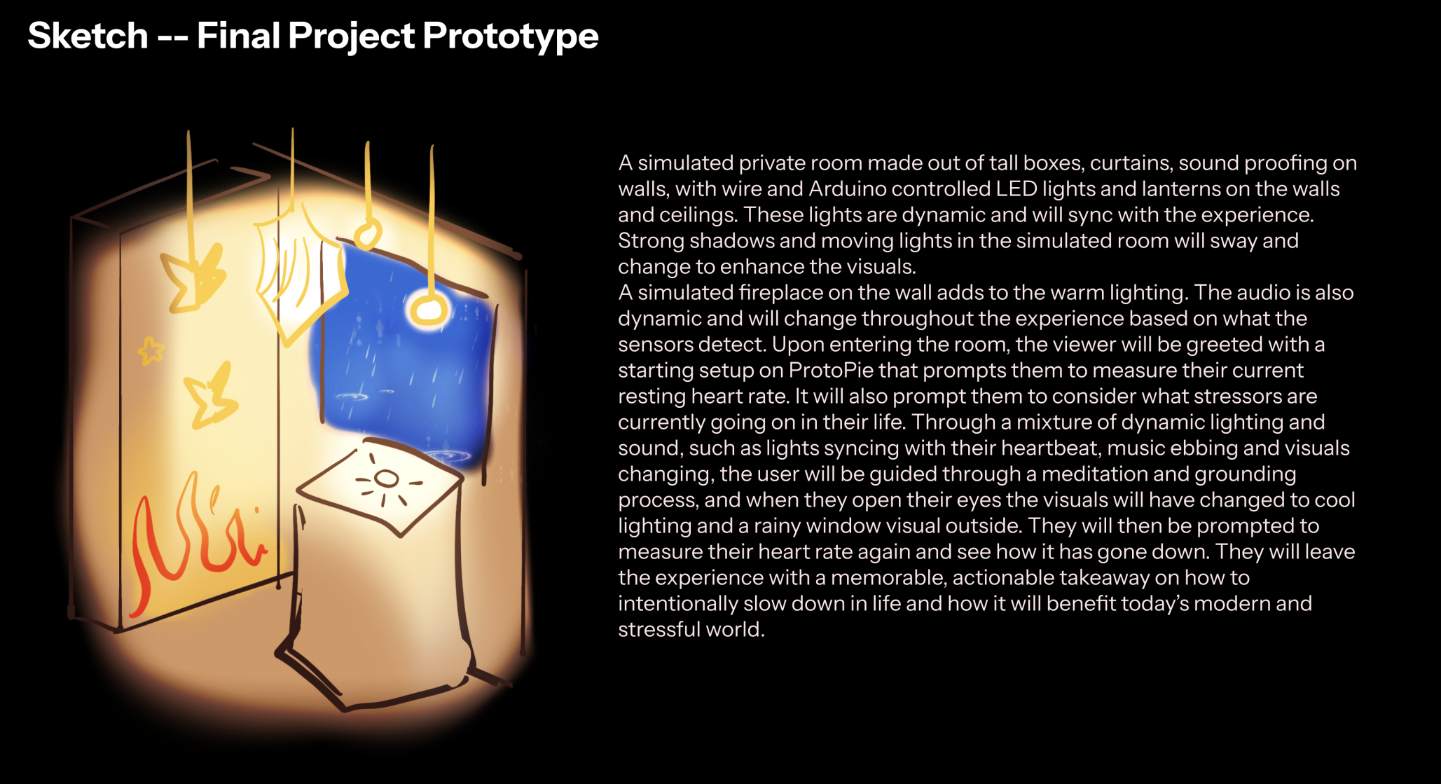 A photo and description of our project concept.